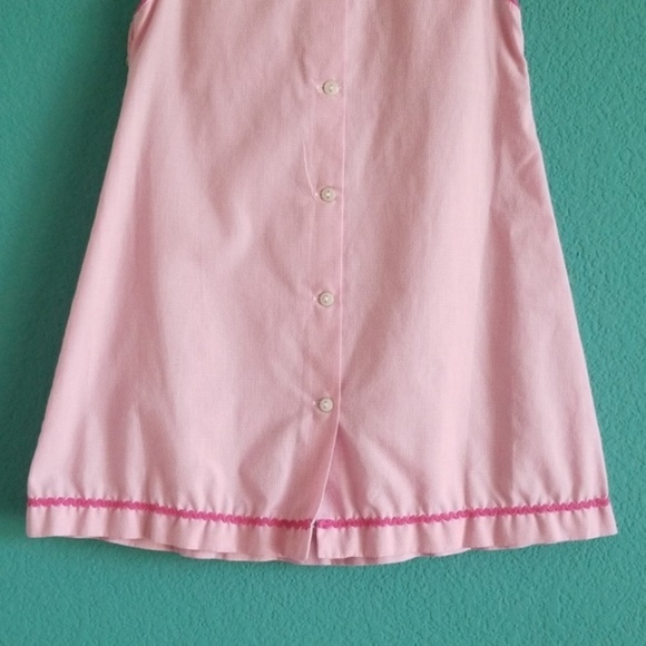 {Smocked Giraffe} Pink Embroidered Sail Boat Dress - Picture 6 of 8